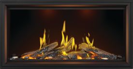 50 Inch Tall Linear Vector Direct Vent Fireplace with Luminous Logs (TLV50L) TLV50L